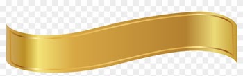 Gold Ribbon Cliparts - Gold Banner Ribbon Png