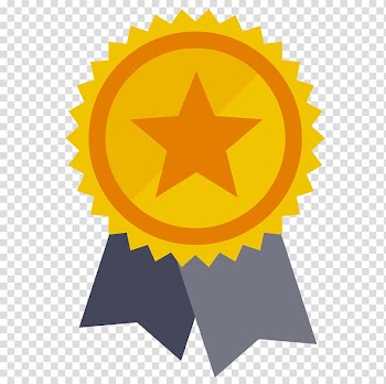 Gold ribbon illustration, Award Medal Prize Symbol , awards transparent background PNG clipart