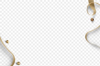 Gold ribbon png border, Christmas | Free PNG - rawpixel