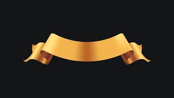 Gold ribbon psd, decorative banner image | Free stock illustration | High Resolution graphic