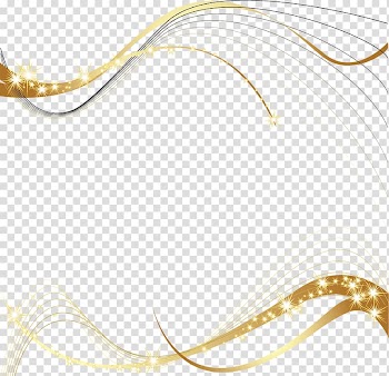 Gold ribbon template, , Gold silk ribbon transparent background PNG clipart