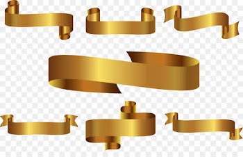 Gold Ribbon - Vector Golden Ribbon label 