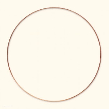Gold round frame on cream background | Free  psd mockup - 2352094