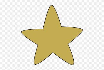 Gold Rounded Star - Star Clipart