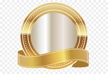Gold Scalable Vector Graphics - Gold Seal with Gold Ribbon PNG Clipart Image 