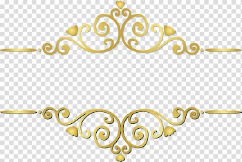 Gold scrolled illustration, , Golden plant frame transparent background PNG clipart