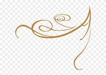 Gold Scrollwork Cliparts - Design Wedding Invitation Png