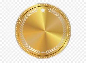Gold Seal Clip art - Gold Seal Badge with Decoration PNG Clipart Image 