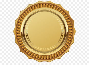 Gold Seal Winery Industry Accreditation - Gold Seal with Ribbon PNG Clipart Image 
