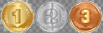 Gold Silver And Bronze Medals PNG Download Image