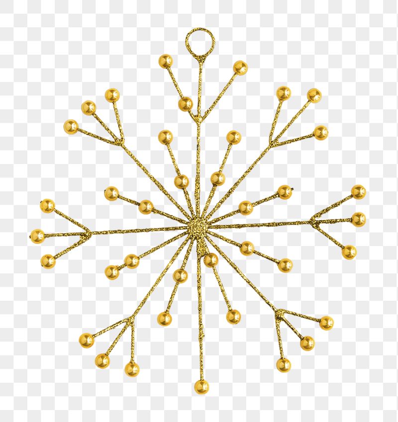 Gold snowflake png sticker, transparent | Free PNG - rawpixel