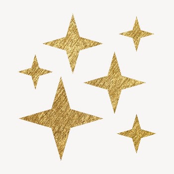 Gold sparkle sticker, metallic effect | Free PSD - rawpixel