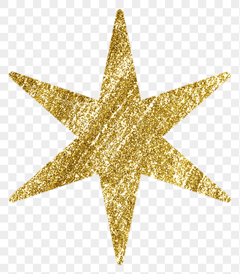 Gold sparkly star png sticker, | Free PNG - rawpixel