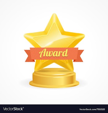  					Gold Star Award vector image														