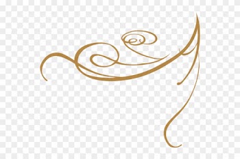 Gold Star Border Clipart Decorative Swirl Gold - Design For Invitation Png