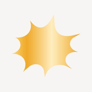 Gold starburst badge clip art | Free Vector - rawpixel