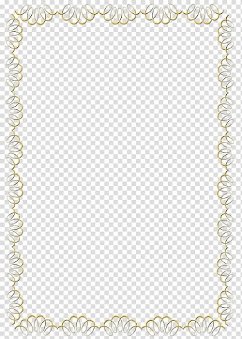 Gold swirl frame, rectangular yellow frame transparent background PNG clipart