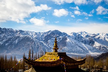 Gold Temple Near White Mountain