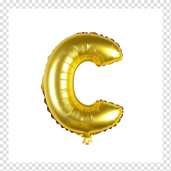 Gold Toy balloon Inflatable Party, balloon clouds letterbox transparent background PNG clipart