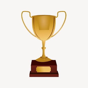 Gold trophy clipart, object illustration. | Free Photo - rawpixel