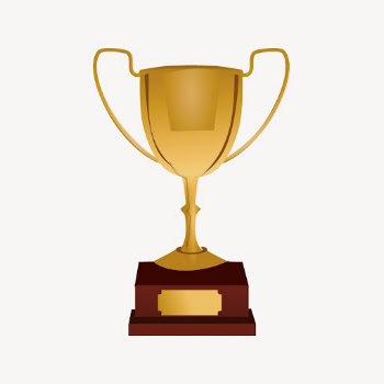 Gold trophy clipart, object illustration | Free PSD - rawpixel