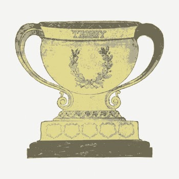 Gold trophy vintage clipart, winner | Free PSD - rawpixel