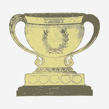 Gold trophy vintage illustration. Free | Free Photo - rawpixel