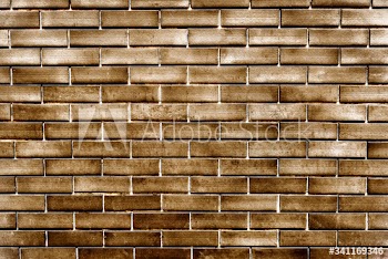 Gold vintage brick wall