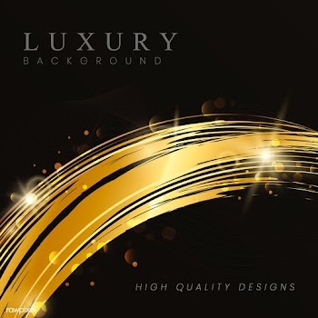 Gold wave abstract background illustration | Free stock vector - 564479