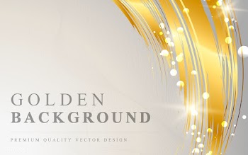 Gold wave abstract background illustration | Free stock vector - 564488