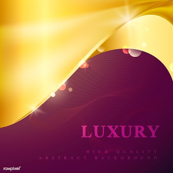 Gold wave abstract background illustration | Free stock vector - 564492