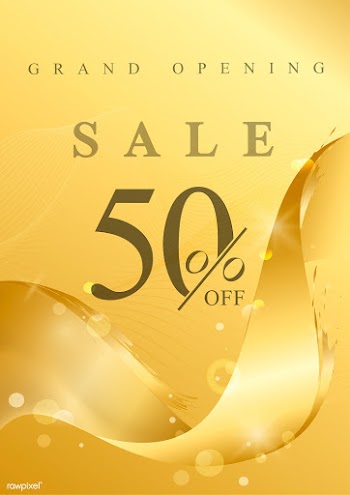 Gold wave abstract background illustration | Free stock vector - 564493
