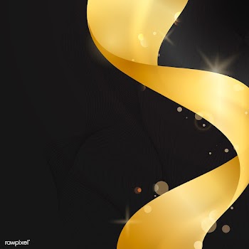 Gold wave abstract background illustration | Free stock vector - 564508