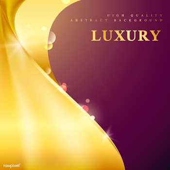 Gold wave abstract background illustration | Free stock vector - 564511