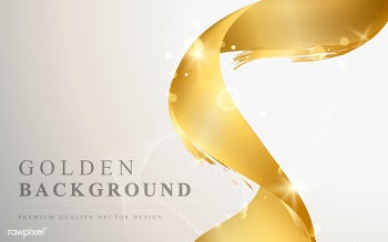 Gold wave abstract background illustration | Free stock vector - 564528