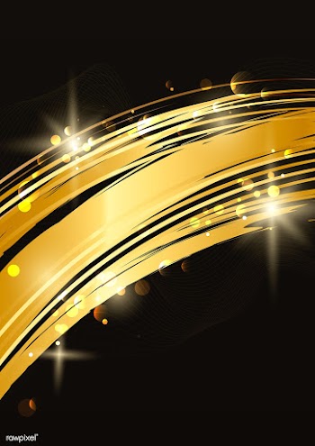 Gold wave abstract background illustration | Free stock vector - 564538