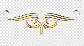 Gold wax sealer illustration, Gold Scroll Ornament , GOLD LINE transparent background PNG clipart