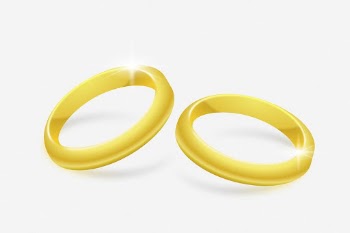 Gold wedding rings clipart illustration. | Free Photo - rawpixel