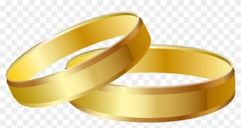 Gold Wedding Rings Png Clip Art - Clip Art