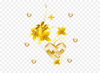 Gold Yellow Flower Jewellery - Pure gold flowers 