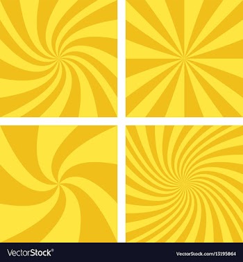 Golden and light brown spiral background set vector image
