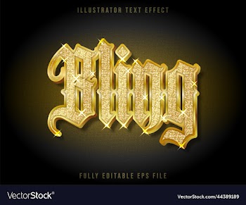 golden and shiny text effect