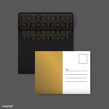 Golden and white postcard with a golden geome.. | Free stock vector - 544442