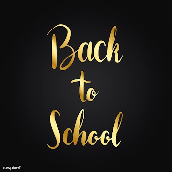 Golden back to school typography style vector | Free stock vector - 517633