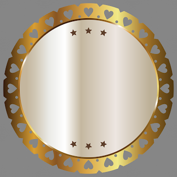 Golden Badge PNG Image