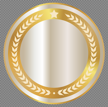 Golden Badge PNG Photo