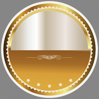 Golden Badge PNG Picture