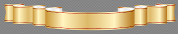 Golden Banner PNG Photo