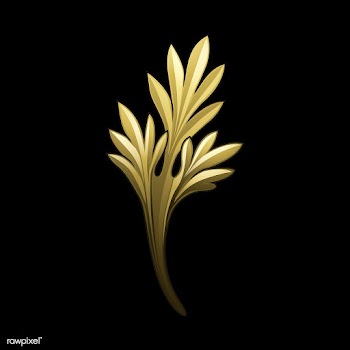 Golden Baroque floral elements vector | Free stock vector - 535426