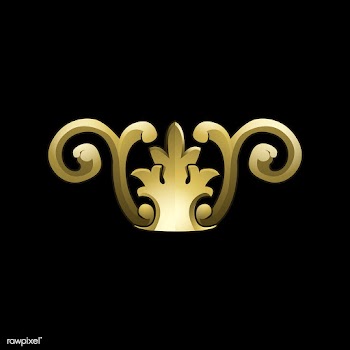 Golden Baroque floral elements vector | Free stock vector - 535428